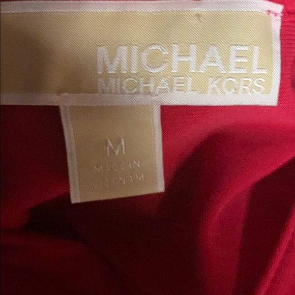 MICHAEL KORS ROSE RED SLEEVELESS TOP NWOT M - Picture 5 of 6
